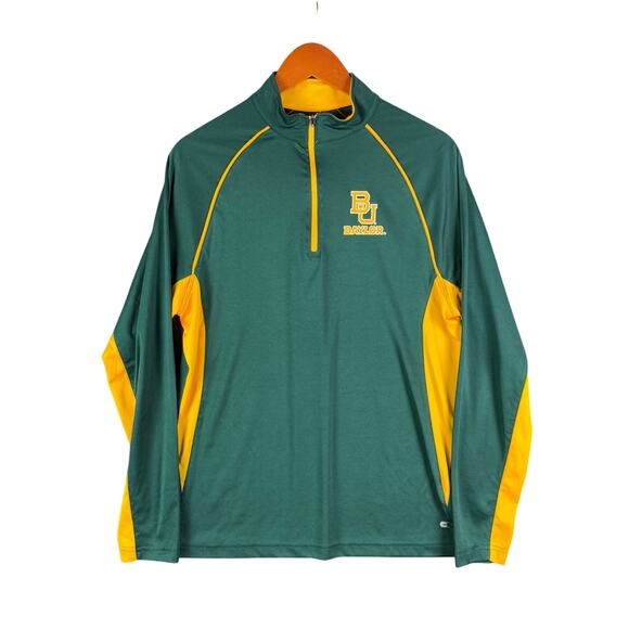 Baylor Bears Colosseum Half Zip Stretch Compression Long Sleeve Golf Medium NCAA - Picture 1 of 10